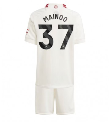 Manchester United Kobbie Mainoo #37 Replika Babytøj Tredje sæt Børn 2023-24 Kortærmet (+ Korte bukser)